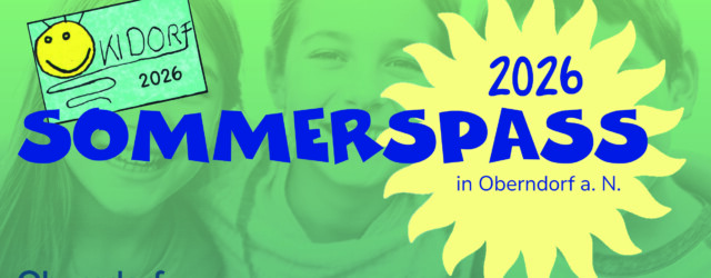 Sommerspass 2026 – Online  – Anmeldung
