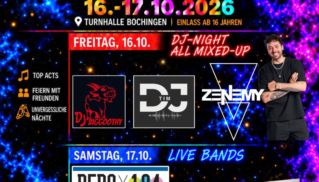 Programmflyer 30 Jahre Jugendclub Bochingen