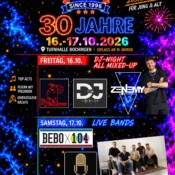 Programmflyer 30 Jahre Jugendclub Bochingen