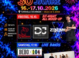 Programmflyer 30 Jahre Jugendclub Bochingen