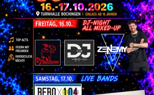Programmflyer 30 Jahre Jugendclub Bochingen